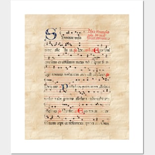 Gregorian Chant Medieval Manuscript No. 1 Posters and Art